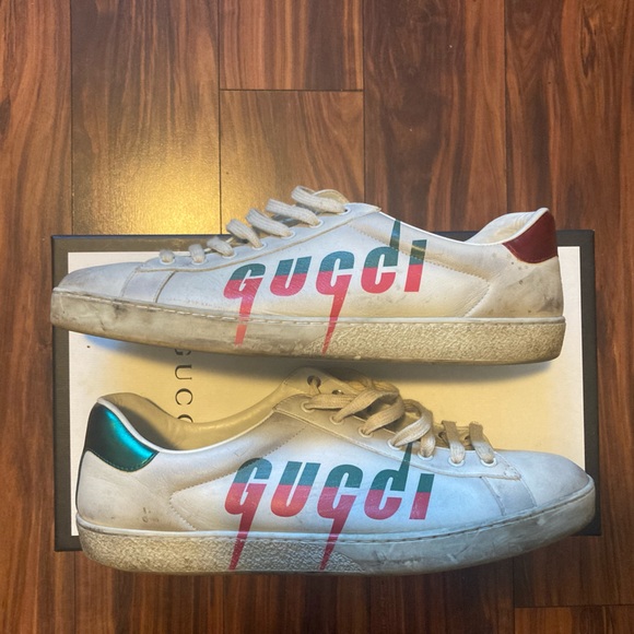 Gucci Other - Men’s Ace Blade Distressed Gucci Sneaker
